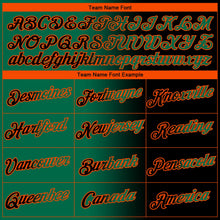 Laden Sie das Bild in den Galerie-Viewer, Uksn Individuelles Schwarz Kelly-Grün-Orange Farbverlauf Fashion Funktions-T-Shirt
