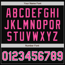 Laden Sie das Bild in den Galerie-Viewer, Uksn Individuelles Bomberjacke in Schwarz-Pink-Kelly-Grün mit Druckknopfleiste und Varsity-Letterman-Stil
