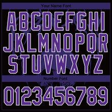 Laden Sie das Bild in den Galerie-Viewer, Uksn Individuelles Bomberjacke in Schwarz-Violett-Weiß mit 3D-Totenkopf-Design, Druckknopfleiste und Varsity-Letterman-Stil
