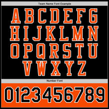 Laden Sie das Bild in den Galerie-Viewer, Uksn Individuelles Bomberjacke in Schwarz-Orange-Weiß mit Druckknopfleiste, Zweifarben-Design und Varsity-Letterman-Stil
