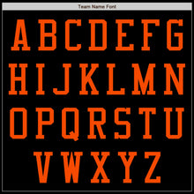 Laden Sie das Bild in den Galerie-Viewer, Uksn Individuelles Bomberjacke in Schwarz-Orange mit Reißverschluss und Varsity-Letterman-Stil
