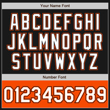 Laden Sie das Bild in den Galerie-Viewer, Uksn Individuelles Bomberjacke in Schwarz-Weiß-Orange mit Reißverschluss, Zweifarben-Design und Varsity-Letterman-Stil
