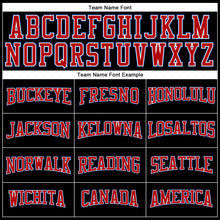 Laden Sie das Bild in den Galerie-Viewer, Uksn Individuelles Schwarz Rot Royalblau-Weiß Langarm Funktions-T-Shirt
