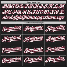 Laden Sie das Bild in den Galerie-Viewer, Uksn Individuelles Schwarz Weiß-Karmesinrot Klassischer Vertikalstreifen Flüssige Textur Authentisches Baseball-Trikot
