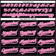 Laden Sie das Bild in den Galerie-Viewer, Uksn Individuelles Schwarz Pink-Weiß 3D Pink Ribbon Brustkrebsbewusstseinsmonat Gesundheitsfürsorge für Frauen Unterstützung Funktions-Poloshirt
