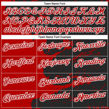 Laden Sie das Bild in den Galerie-Viewer, Uksn Individuelles Schwarz Rot-Weiß 3D-Bowling Farbspritzer Funktions-Poloshirt
