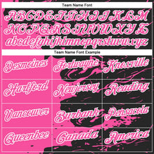 Laden Sie das Bild in den Galerie-Viewer, Uksn Individuelles Schwarz Pink-Weiß 3D-Bowling Farbspritzer Funktions-Poloshirt
