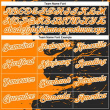 Laden Sie das Bild in den Galerie-Viewer, Uksn Individuelles Schwarz Bay Orange-Weiß 3D-Bowling Farbspritzer Funktions-Poloshirt
