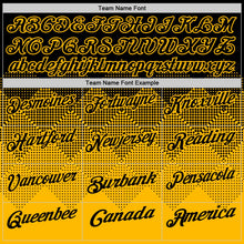 Laden Sie das Bild in den Galerie-Viewer, Uksn Individuelles Schwarz Gold 3D-Verlaufs-Quadratform Funktions-Poloshirt
