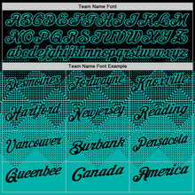 Laden Sie das Bild in den Galerie-Viewer, Uksn Individuelles Schwarz Aqua 3D-Verlaufs-Quadratform Funktions-Poloshirt
