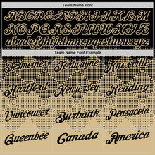 Laden Sie das Bild in den Galerie-Viewer, Uksn Individuelles Schwarz Vegas-Gold 3D-Verlaufs-Quadratform Funktions-Poloshirt
