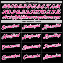 Laden Sie das Bild in den Galerie-Viewer, Uksn Individuelles Schwarz Pink-Weiß 3D Pink Ribbon Brustkrebsbewusstsein Funktions-Poloshirt
