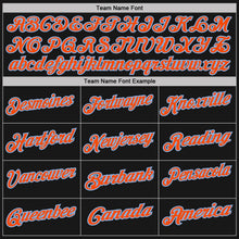 Laden Sie das Bild in den Galerie-Viewer, Uksn Individuelles Schwarz Hellblau Nadelstreifen-Orange Funktions-Poloshirt
