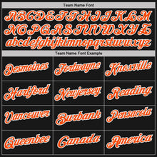 Laden Sie das Bild in den Galerie-Viewer, Uksn Individuelles Schwarz Orange Nadelstreifen-Weiß Funktions-Poloshirt
