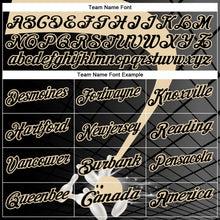 Laden Sie das Bild in den Galerie-Viewer, Uksn Individuelles Schwarz-City-Creme Bowling geometrisches Gitter Funktions-Poloshirt
