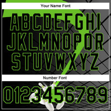 Laden Sie das Bild in den Galerie-Viewer, Uksn Individuelles Schwarz-Aurora-Grün Bowling geometrisches Gitter Funktions-Poloshirt
