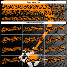 Laden Sie das Bild in den Galerie-Viewer, Uksn Individuelles Schwarz-Bay Orange Bowling geometrisches Gitter Funktions-Poloshirt
