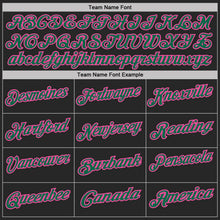 Laden Sie das Bild in den Galerie-Viewer, Uksn Individuelles Schwarz Kelly-Grün Grau-Pink Blitz-Geometrie Funktions-Poloshirt
