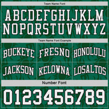 Laden Sie das Bild in den Galerie-Viewer, Uksn Individuelles Schwarz Weiß-Kelly-Grün Seitenstreifen Sonnenflamme Wendbar Doppelseitig Sublimation Basketball-Set Trikot
