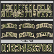 Laden Sie das Bild in den Galerie-Viewer, Uksn Individuelles Schwarz Oliv-Creme Digitale Camouflage Seitenstreifen Wendbar Doppelseitig Sublimation Basketball-Set Trikot
