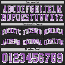 Laden Sie das Bild in den Galerie-Viewer, Uksn Individuelles Schwarz Mittelviolett-Weiß Camouflage Seitenstreifen Wendbar Doppelseitig Sublimation Basketball-Set Trikot
