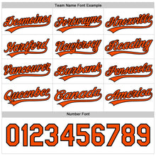 Laden Sie das Bild in den Galerie-Viewer, Uksn Individuelles Schwarz-Orange Wendbares Baseball-Trikot mit Knopfleiste
