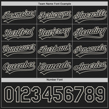 Laden Sie das Bild in den Galerie-Viewer, Uksn Individuelles Schwarz-Creme Wendbares Baseball-Trikot mit Knopfleiste
