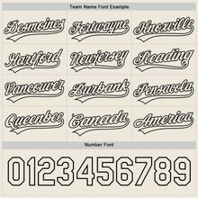 Laden Sie das Bild in den Galerie-Viewer, Uksn Individuelles Schwarz-Creme Wendbares Baseball-Trikot mit Knopfleiste
