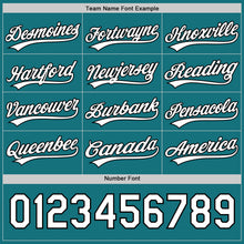 Laden Sie das Bild in den Galerie-Viewer, Uksn Individuelles Schwarz Weiß-Petrol Wendbares Baseball-Trikot mit Knopfleiste
