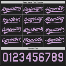 Laden Sie das Bild in den Galerie-Viewer, Uksn Individuelles Schwarz-Hellviolett Wendbares Baseball-Trikot mit Knopfleiste
