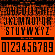 Laden Sie das Bild in den Galerie-Viewer, Uksn Individuelles Orange Schwarz Sublimations-Fußballtrikot
