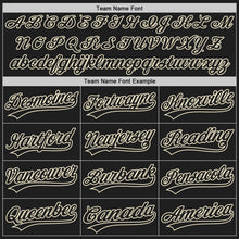 Laden Sie das Bild in den Galerie-Viewer, Uksn Individuelles Schwarz Schwarz-Creme Zweiknopf Unisex Softball-Trikot
