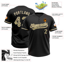 Laden Sie das Bild in den Galerie-Viewer, Uksn Individuelles Schwarz Camouflage-City-Creme Zweiknopf Unisex Softball-Trikot
