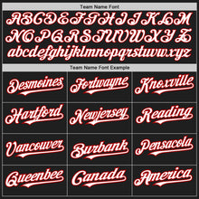 Laden Sie das Bild in den Galerie-Viewer, Uksn Individuelles Schwarz Rot mit Nadelstreifen Weiß Zweiknopf Unisex Softball-Trikot
