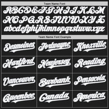 Laden Sie das Bild in den Galerie-Viewer, Uksn Individuelles Schwarz Grau Nadelstreifen Weiß Zweiknopf Unisex Softball-Trikot
