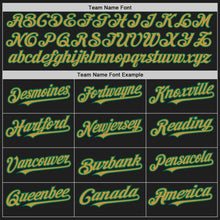 Laden Sie das Bild in den Galerie-Viewer, Uksn Individuelles Schwarz Kelly-Grün Nadelstreifen Altgold Zweiknopf Unisex Softball-Trikot
