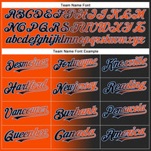 Laden Sie das Bild in den Galerie-Viewer, Uksn Individuelles Schwarz Orange-Hellblau Farbverlauf-Mode Zweiknopf Unisex Softball-Trikot
