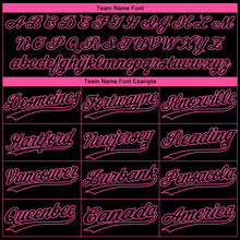 Laden Sie das Bild in den Galerie-Viewer, Uksn Individuelles Schwarz Pink Muster Ehrung des Dienstes Camouflage Raglanärmel Zweiknopf Unisex Softball-Trikot
