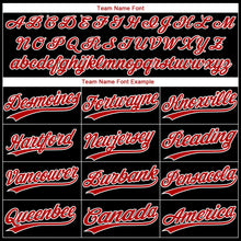 Laden Sie das Bild in den Galerie-Viewer, Uksn Individuelles Schwarz Rot-Weiß ethnisch aztekisch mexikanisch Erbe Zweiknopf Unisex Softball-Trikot
