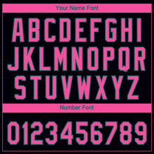 Laden Sie das Bild in den Galerie-Viewer, Uksn Individuelles Schwarz Pink-Petrol Farbverlauf-Stil Funkelnder Stern Zweiknopf Unisex Softball-Trikot
