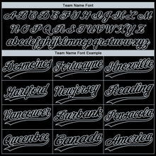 Laden Sie das Bild in den Galerie-Viewer, Uksn Individuelles Schwarz Silber Las Vegas City Edition Farbverlauf Zweiknopf Unisex Softball-Trikot
