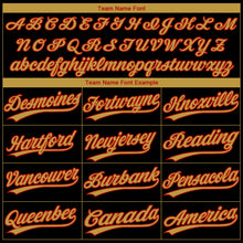 Laden Sie das Bild in den Galerie-Viewer, Uksn Individuelles Schwarz Altgold-Rot San Francisco City Edition Farbverlauf Zweiknopf Unisex Softball-Trikot

