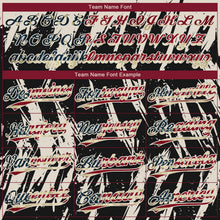 Laden Sie das Bild in den Galerie-Viewer, Uksn Individuelles Schwarz Vintage USA-Flagge-Creme Spritzklecks zerrissener scharfer Pinselstrich Zweiknopf Unisex Softball-Trikot
