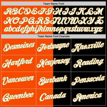 Laden Sie das Bild in den Galerie-Viewer, Uksn Individuelles Schwarz Orange-Altgold Split Fashion Funktions-T-Shirt

