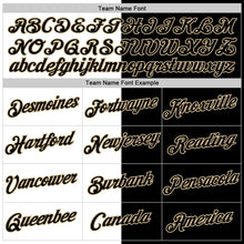 Laden Sie das Bild in den Galerie-Viewer, Uksn Individuelles Schwarz Weiß-Vegas-Gold Split Fashion Funktions-T-Shirt
