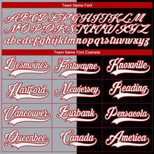 Laden Sie das Bild in den Galerie-Viewer, Uksn Individuelles Schwarz Rot Grau-Weiß Split-Fashion Eishockey-Trikot mit Schnürkragen
