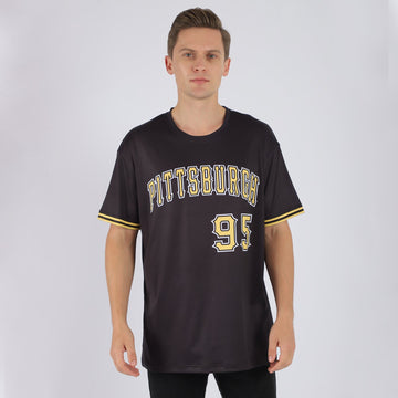 Uksn Individuelles Schwarz Gold-Weiß Funktions-T-Shirt
