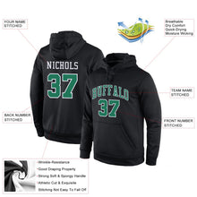 Laden Sie das Bild in den Galerie-Viewer, Uksn Individuelles Bestickt Schwarz Kelly-Grün-Weiß Sport Pullover Sweatshirt Hoodie
