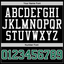 Laden Sie das Bild in den Galerie-Viewer, Uksn Individuelles Bestickt Schwarz Kelly-Grün-Weiß Sport Pullover Sweatshirt Hoodie

