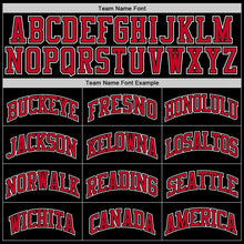 Laden Sie das Bild in den Galerie-Viewer, Uksn Individuelles Bestickt Schwarz Rot-Weiß Sport Pullover Sweatshirt Hoodie
